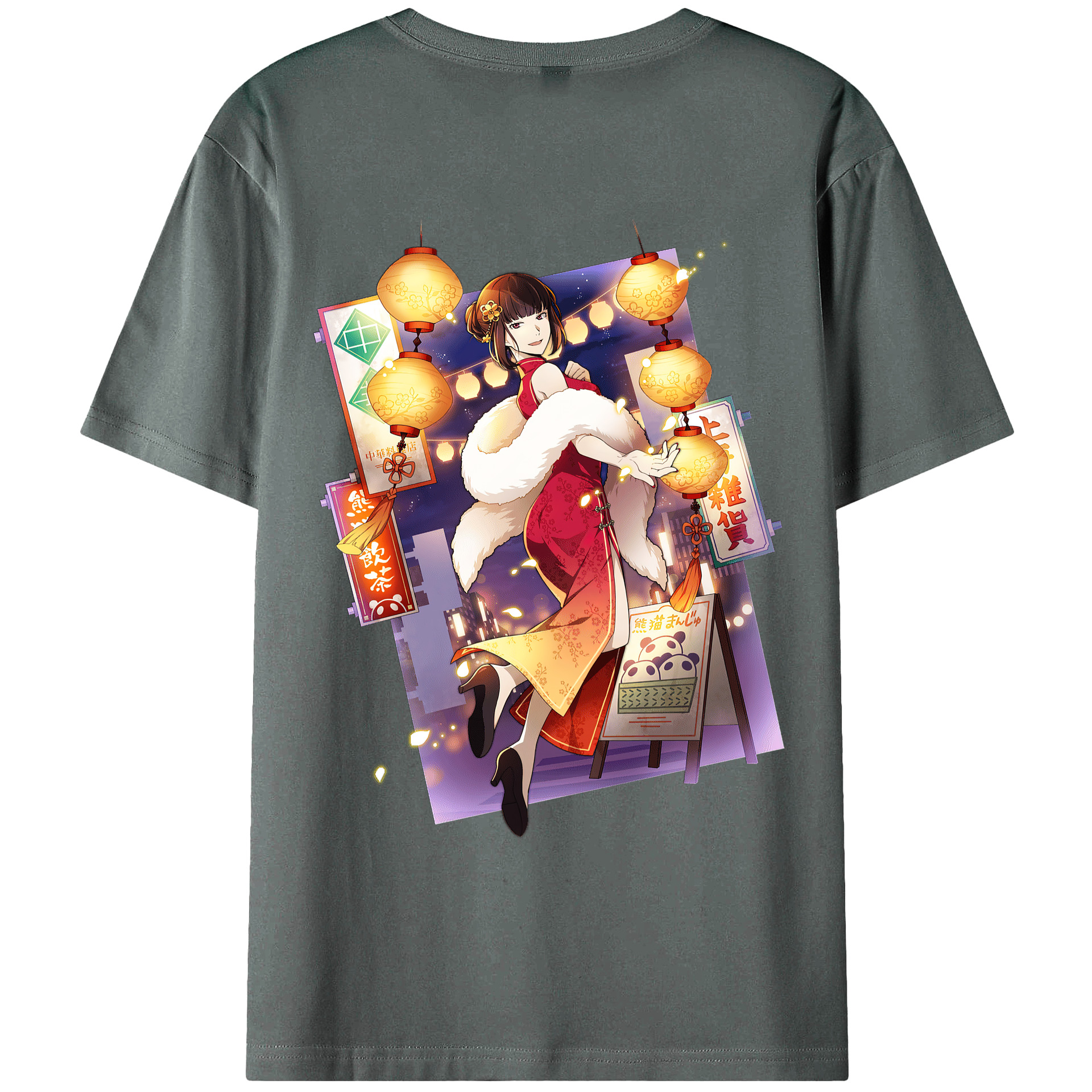 （画像用） 文豪ストレイドッグス Bungo Stray Dogs 綿100％ メンズ半袖Tシャツ（バックプリント） 通気性